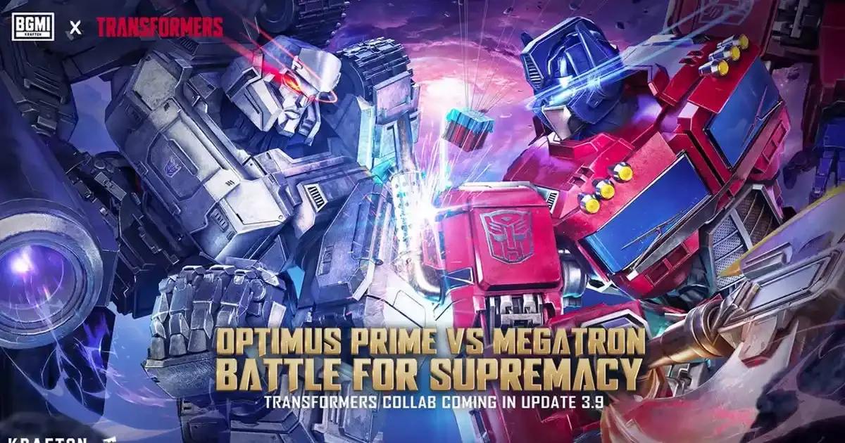 BGMI 3.9 अपडेट 16 जुलाई को होगा जारी, ट्रांसफॉर्मर्स थीम में दिखेगा Optimus Prime और Megatron का एक्शन